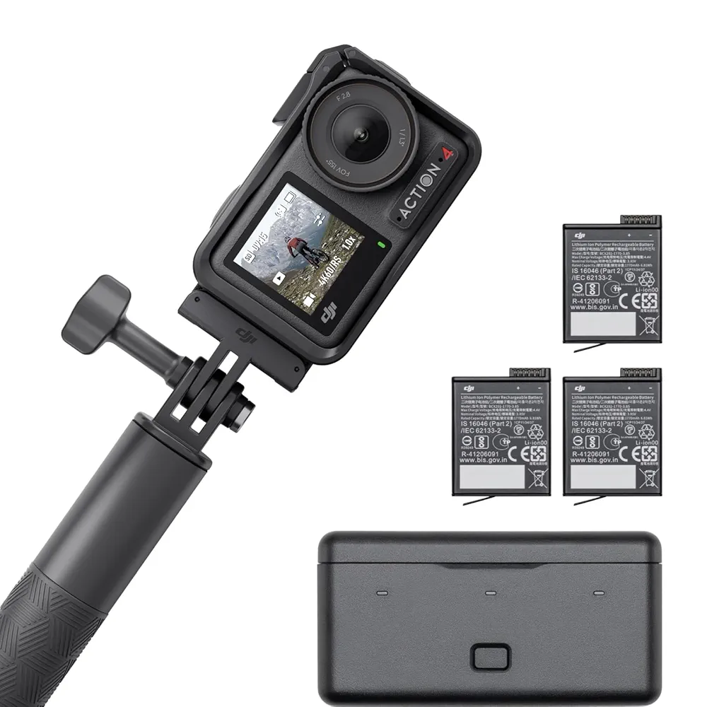 DJI アクションカメラ Osmo Action 4 エッセンシャルコンボ DJI アクションカメラ Osmo Action 4 エッセンシャルコンボ」の